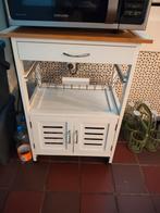 Keukentrolley wit, Ophalen, Wit, 50 tot 100 cm, Zo goed als nieuw