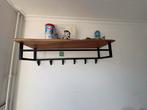 Wandkapstok met houten plank, Huis en Inrichting, Wandkapstok, Gebruikt, Ophalen of Verzenden, Minder dan 100 cm