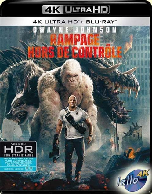 Blu-ray 4K: Rampage (2018 Dwayne Johnson) FR NS NLO, Cd's en Dvd's, Blu-ray, Actie, Ophalen of Verzenden