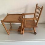 Vintage Houten Poppenstoel/Tafel, Antiek en Kunst, Ophalen of Verzenden
