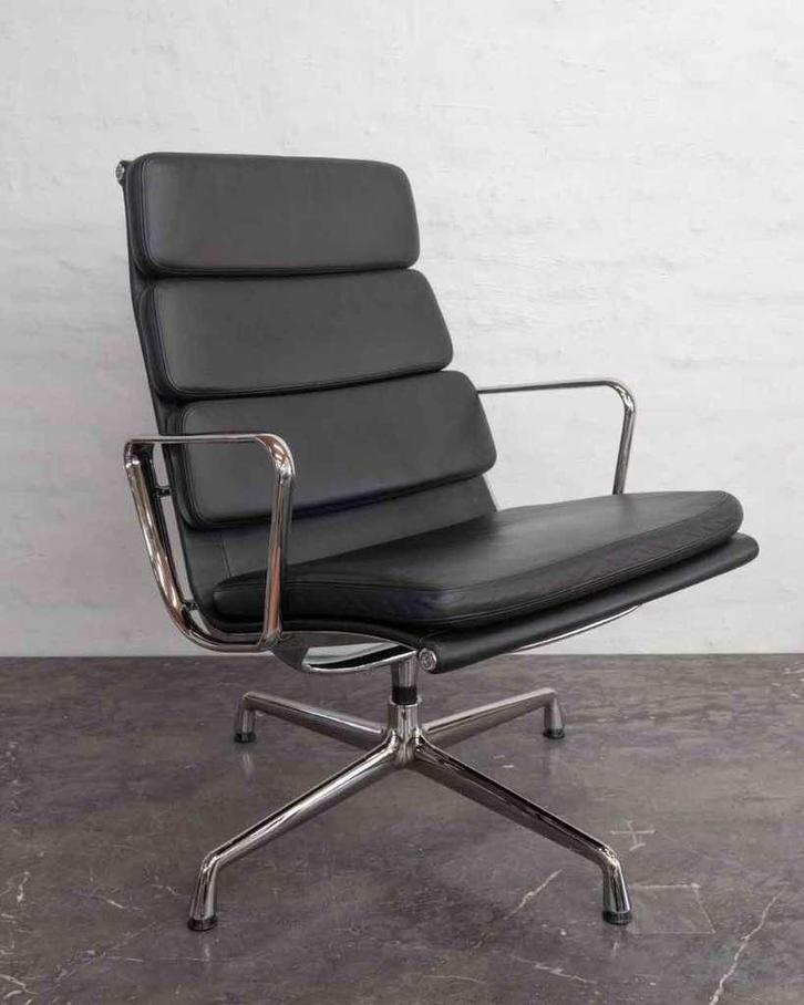 Eames Vitra Soft Pad Aluminium Group EA216, Huis en Inrichting, Fauteuils, Zo goed als nieuw, Stof, Ophalen