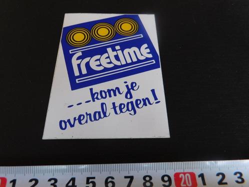 sticker FREETIME kom je overal tegen !, Verzamelen, Stickers, Zo goed als nieuw, Bedrijf of Vereniging, Ophalen