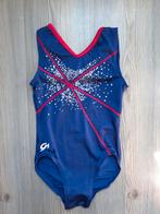 Turnpakje GK maat 122/128/134, Sport en Fitness, Turnen, Blauw, Zo goed als nieuw, Turnpak(je), Kindermaat 122 t/m 140