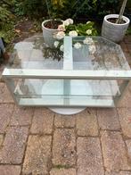 Glazen TV/stereo meubel (Gratis), Ophalen, Gebruikt