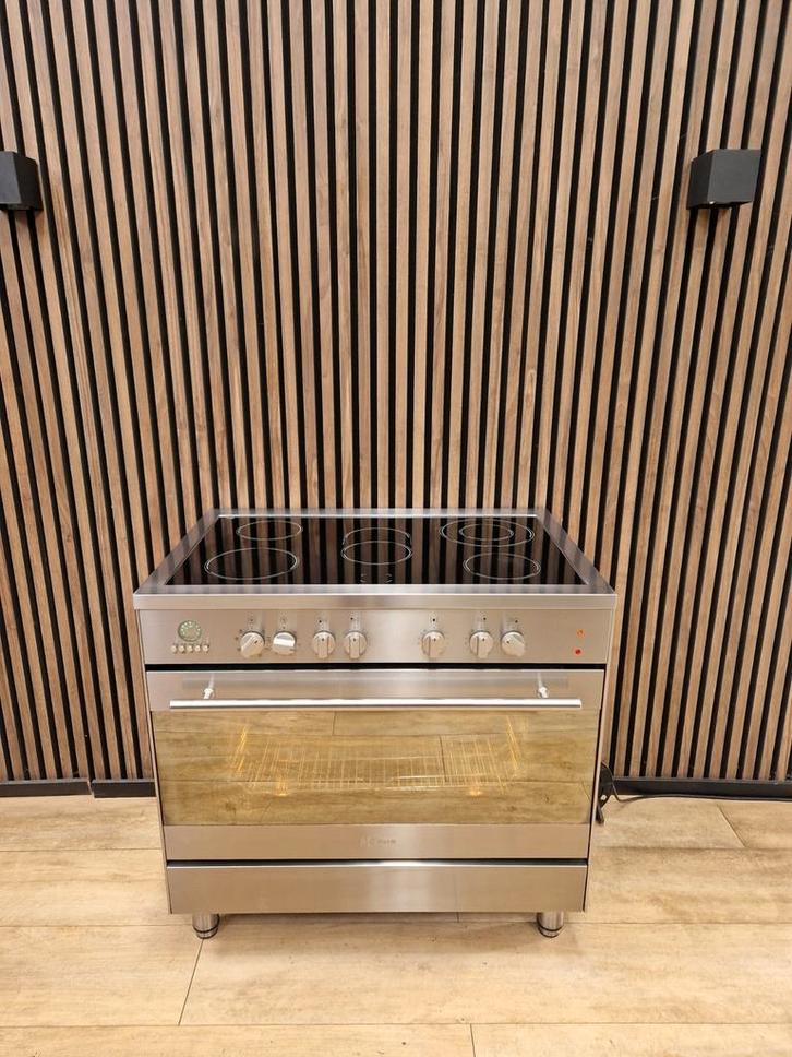 Luxe Rvs Boretti Msystem Fornuis keramisch (Gratis bezorgen), Witgoed en Apparatuur, Fornuizen, Zo goed als nieuw, Vrijstaand