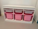 Ikea Trofast Opbergkast met Roze en witte Bakken, Kinderen en Baby's, Kinderkamer | Commodes en Kasten, Gebruikt, Kast, 100 cm of meer