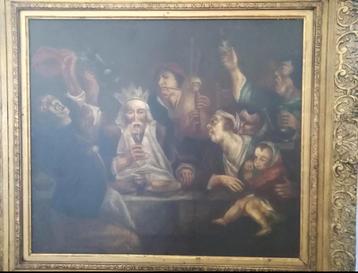 De koning drinkt (naar Jacob Jordaens, 1593-1678). beschikbaar voor biedingen