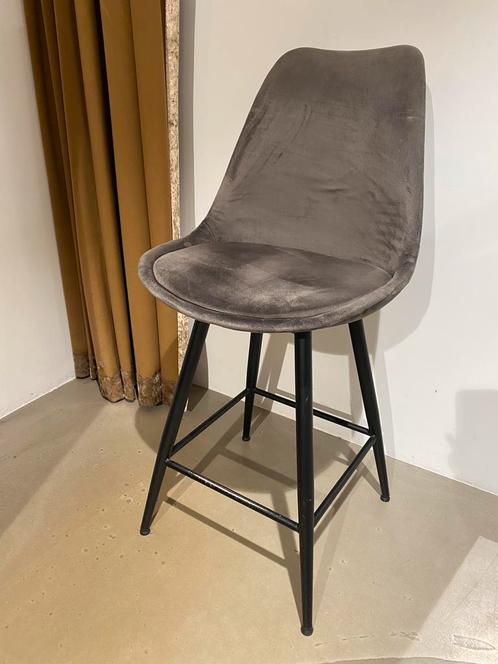 4x grijze barkruk, Huis en Inrichting, Barkrukken, Gebruikt, 60 tot 90 cm, 4 krukken, Ophalen