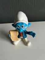 Brilsmurf met perkament - Vintage Smurfen Figuur, Verzamelen, Ophalen of Verzenden, Gebruikt, Brilsmurf, Poppetje, Figuurtje of Knuffel