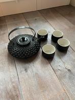 Zwarte Japanse theepot met kopjes - Keramiek, Ophalen, Keramiek, Nieuw, Overige stijlen