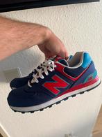 New balance 574 44.5 blue red blauw rood, Ophalen of Verzenden, Zo goed als nieuw, Blauw