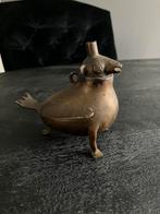 Bronzen olielampje, Antiek en Kunst, Ophalen of Verzenden, Brons