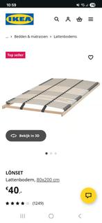 IKEA Lönset Lattenbodem 80x200 - Nieuw in doos, Ophalen, Eenpersoons, Zo goed als nieuw, 80 cm