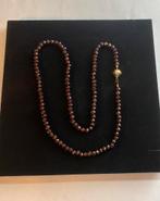 Antiek collier/ketting granaat goud, Ophalen of Verzenden, Goud, Ketting, Met edelsteen