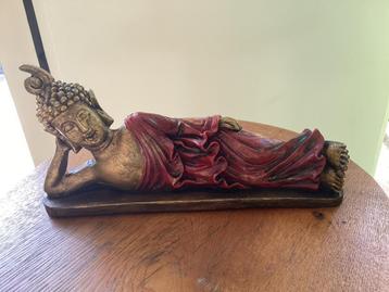 Liggende Boeddha - Hars - 25cm beschikbaar voor biedingen