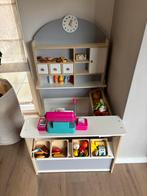 Winkeltje met inventaris en kassa, Kinderen en Baby's, Ophalen, Gebruikt, Hout, Speelkeuken