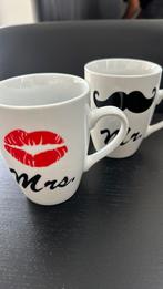 Koffiemok mokken 2x, Nieuw, Ophalen of Verzenden, Overige stijlen, Kop(pen) en/of Schotel(s)