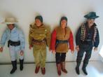 4 vintage poppen van de Lone Rangers, Ophalen of Verzenden, Gebruikt, Pop