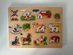 Houten Puzzel Boerderij Dieren, Ophalen, 2 tot 4 jaar, Meer dan 50 stukjes, Zo goed als nieuw