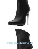 S13 maat 45 en 46 zwarte korte laars 12cm hak,, Kleding | Dames, Schoenen, Ophalen of Verzenden, Nieuw, Zwart, Lage of Enkellaarzen