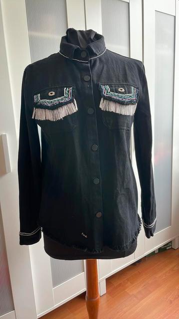 Damesblouse spijkerblouse zwart maat M 38/40 beschikbaar voor biedingen
