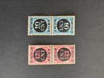1924 Portzegels keerdruk paren NVPH nr P67a en P68a postfris, Verzenden, T/m 1940, Postfris