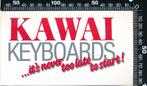 Sticker: Kawai Keyboards - Its never too late to start, Ophalen of Verzenden, Zo goed als nieuw, Bedrijf of Vereniging