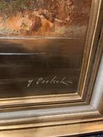 Olieverf schilderij J Boeken in mooie lijst, Antiek en Kunst, Ophalen of Verzenden