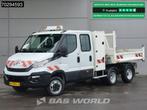 Iveco Daily 35C15 3.0L Kipper met Kist Maxicargo Airco Cruis, Auto's, Stof, Gebruikt, Euro 6, Wit