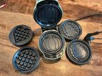 Mini Wafelijzer met Verwisselbare Platen seizoenen, Witgoed en Apparatuur, Wafelijzers, Ophalen, Uitneembare platen, Zo goed als nieuw