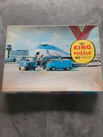 Vintage King Puzzel - Finair Vliegtuig met VW spijltjes bus, Ophalen of Verzenden, Minder dan 500 stukjes, Gebruikt, Legpuzzel
