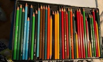Vintage Kleurpotloden Set - 36 Stuks beschikbaar voor biedingen