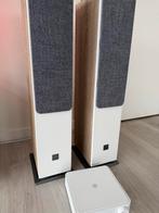 Dali Oberon 5 & Argon SA1 Set - Nieuwstaat! Stereo set Hifi, Audio, Tv en Foto, Zo goed als nieuw, 60 tot 120 watt, Front, Rear of Stereo speakers