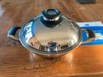 AMC Eurasia wok inhoud 2,8 liter, Huis en Inrichting, Keuken | Potten en Pannen, Keramische plaat, Rvs, Ophalen of Verzenden, Zo goed als nieuw