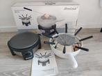 8 pers. Fondueset zgan, Witgoed en Apparatuur, Ophalen of Verzenden, Zo goed als nieuw, Brander