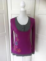 Mamatayoe viooltjes paarse longsleeve print top, maat S, Kleding | Dames, Paars, Ophalen of Verzenden, Lange mouw, Maat 36 (S)