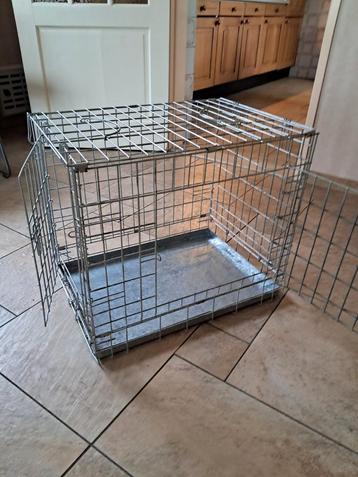 Mooie ijzeren hondenbench 60 cm lang 54 cm hoog, 2 deuren beschikbaar voor biedingen