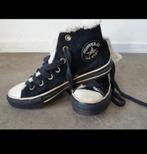 Converse All Stars zwarte suède sneakers bontgevoerd 37, Zwart, Ophalen of Verzenden, Converse All Stars, Sneakers of Gympen