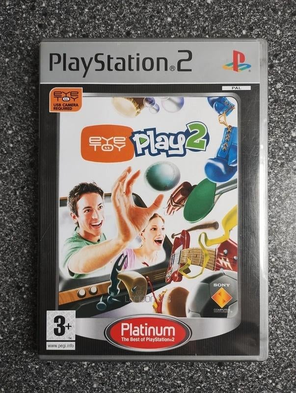 EyeToy Play 2 Platinum, Avontuur en Actie, Verzenden, 1 speler, Zo goed als nieuw