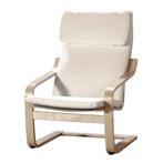 Ikea POANG stoel, Huis en Inrichting, Stoelen, Gebruikt, Wit, Hout, Eén