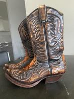 Leren cowboylaarzen, Kleding | Dames, Schoenen, Bruin, Ophalen of Verzenden, Zo goed als nieuw, Hoge laarzen
