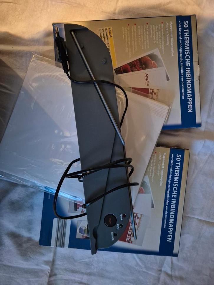 Thermische Inbindmachine + Inbindpapier, Diversen, Schoolbenodigdheden, Nieuw, Ophalen of Verzenden