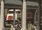 Gouda Visbank met St. Jans kerk en DAF truck, Ophalen, 1960 tot 1980, Ongelopen, Zuid-Holland