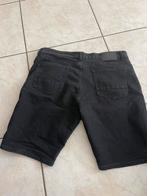 Vintage zwarte jeans shorts W38, Verzenden, Zo goed als nieuw, Zwart, W36 - W38 (confectie 52/54)