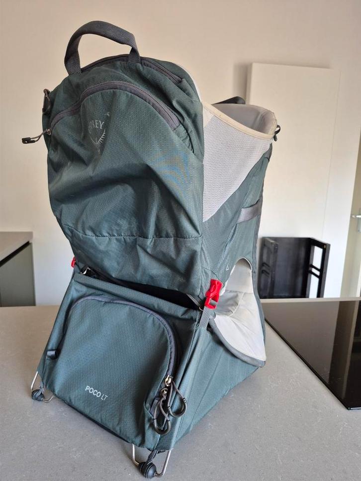 Osprey Poco LT Draagzak - Tungsten Grey incl regenhoes, Kinderen en Baby's, Babydragers en Draagdoeken, Zo goed als nieuw, Draagzak