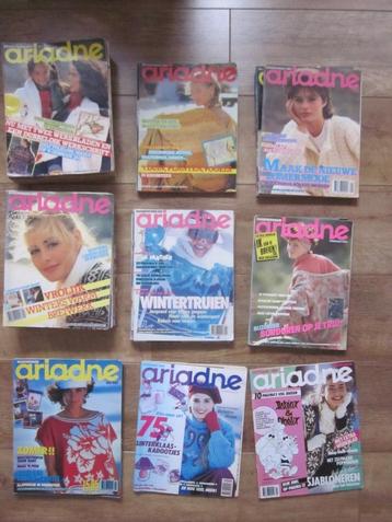 Handwerken met Ariadne tijdschriften vanaf 1981 tot 1990