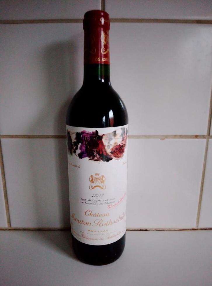 Château Mouton Rothschild 1992 - Pauillac, Verzamelen, Wijnen, Zo goed als nieuw, Rode wijn, Frankrijk, Vol, Ophalen of Verzenden