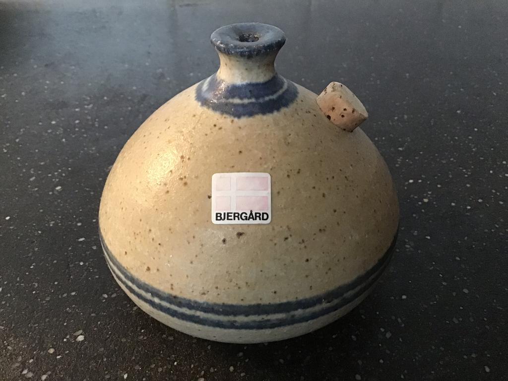 Vintage Bjergard Danmark keramiek olielamp Deens design 1960, Antiek en Kunst, Antiek | Keramiek en Aardewerk, Ophalen of Verzenden