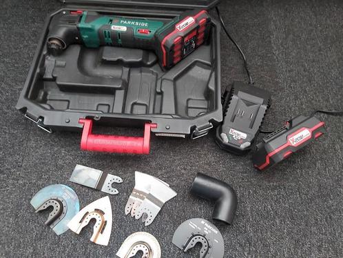 Parkside X20V team Multitool - ZGAN - 2 Accu's + Accessoires, Doe-het-zelf en Verbouw, Gereedschap | Overige machines, Zo goed als nieuw