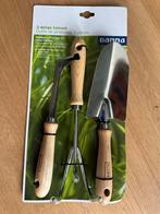 GAMMA garden tool set 3-piece wood/metal, Ophalen, Nieuw